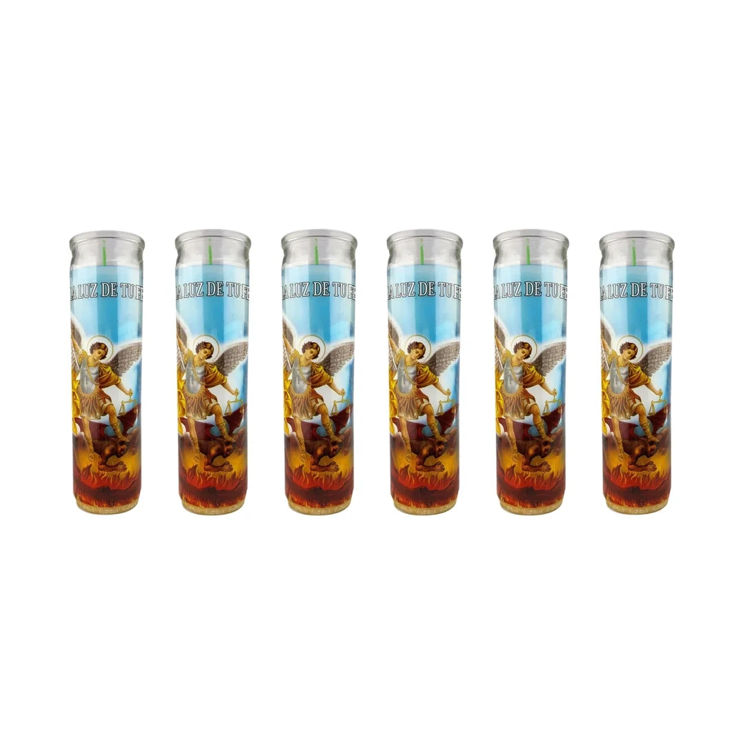 (6 PACK) Saint Michael Archangel Candles – 8 "