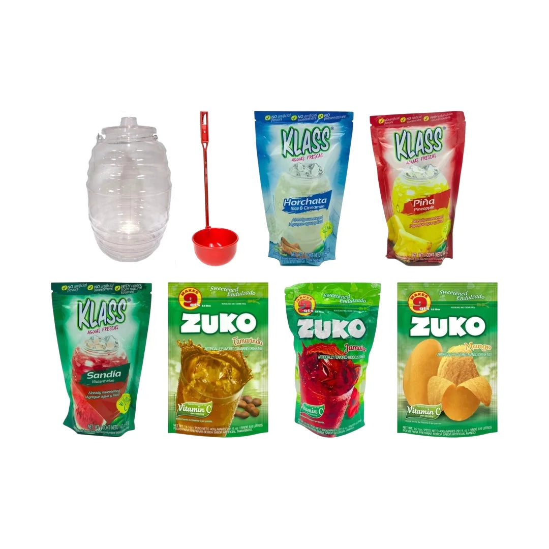 Vitrolero Aguas Frescas Pack - 8 items