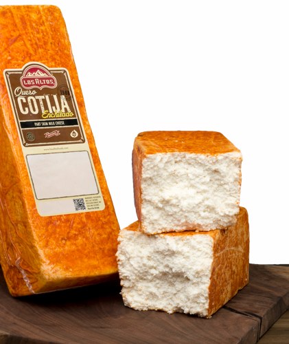 Queso Cotija Enchilado Los Altos (Aged Cheese with Chile) - 5 lbs