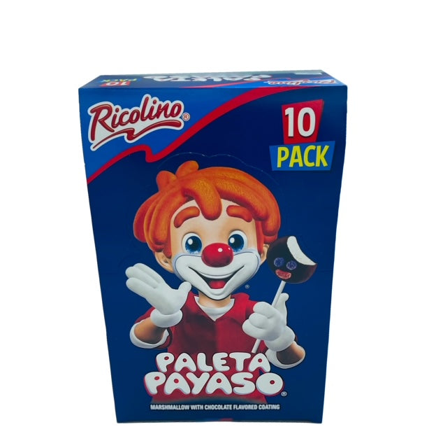 Ricolino Paleta Payaso Grande - 10 ct