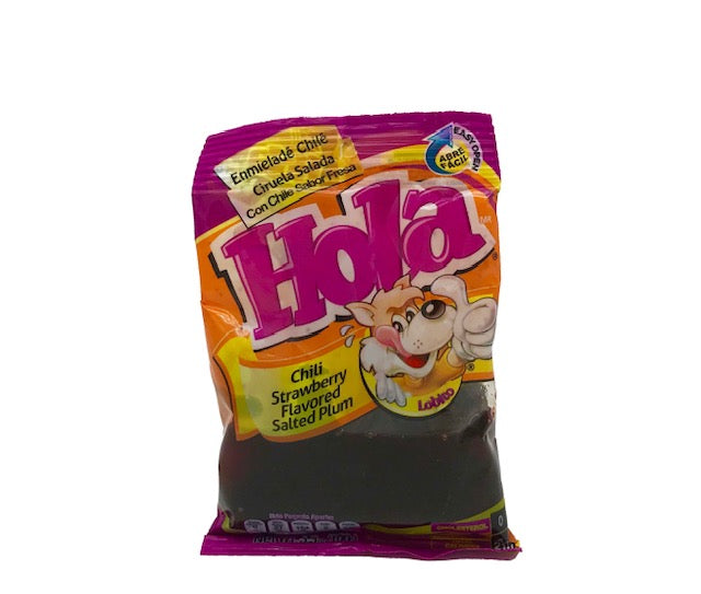 Salado Enmielado con Chile - Saladulces HOLA Lobito - Strawberry Flavored Salted Plums - 3.5 oz