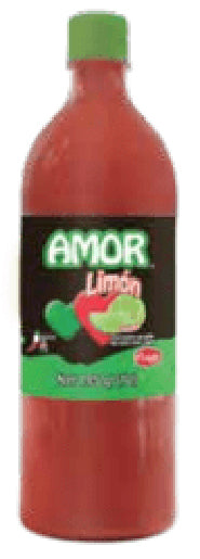 Salsa Castillo Amor hot sauce with lime - Medium - 33 oz