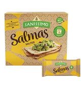 SALMAS - Sanissimo Salmas Horneadas Tostaditas de Maiz - 8 ct