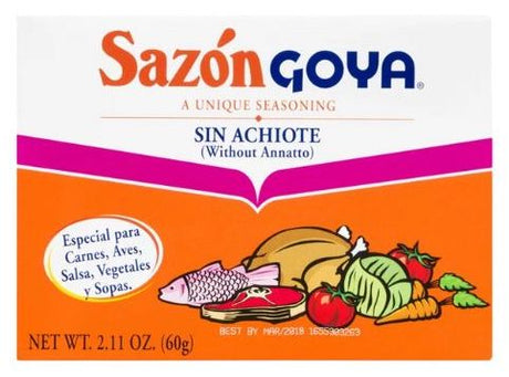 Sazon Goya without Annatto (sin Achiote) - 2.11 oz