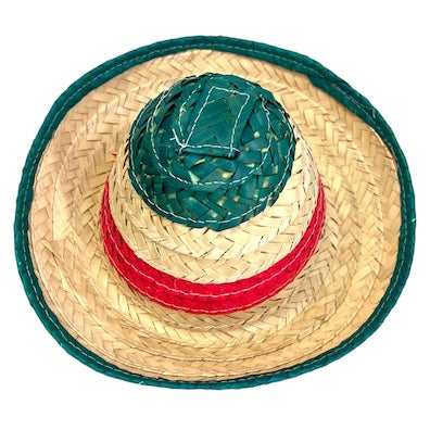 Sombrero Zapata Straw Hat Small by La Mexicana - 10" D