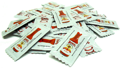 Tapatio Hot Sauce in Pouch Samples (0.25 oz each) - 50 ct