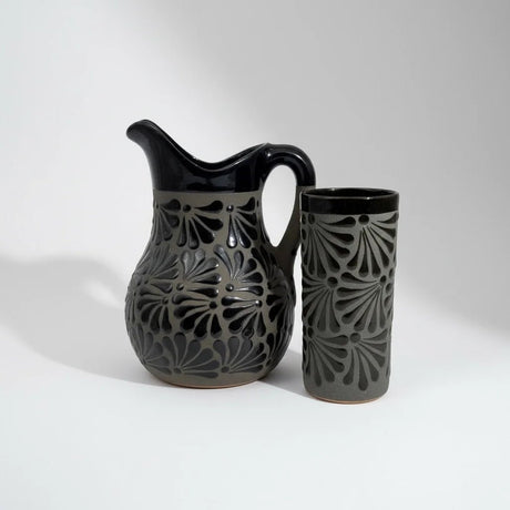 Pitcher with Cups Mestizo by La Mexicana – Handcrafted Elegance from Mexico