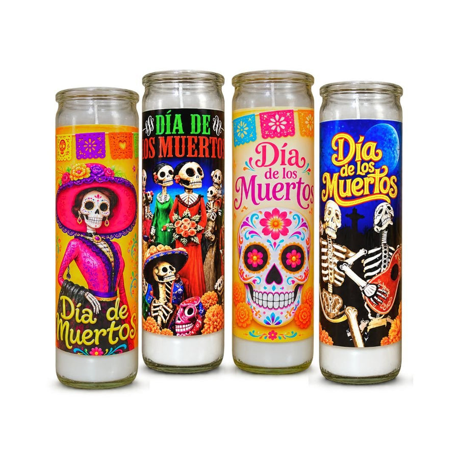 Day of the Dead veladoras variety pack from MexGrocer