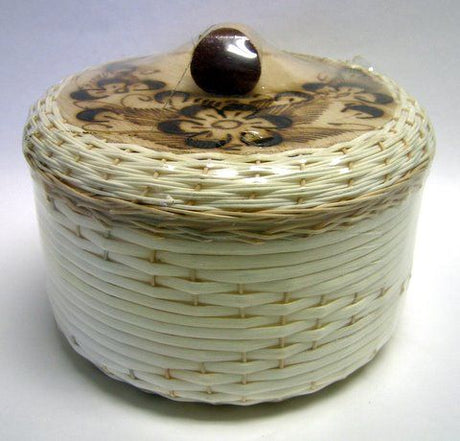 Tortillero de Mimbre Pirograbado / Burned Wicker Tortilla Warmer