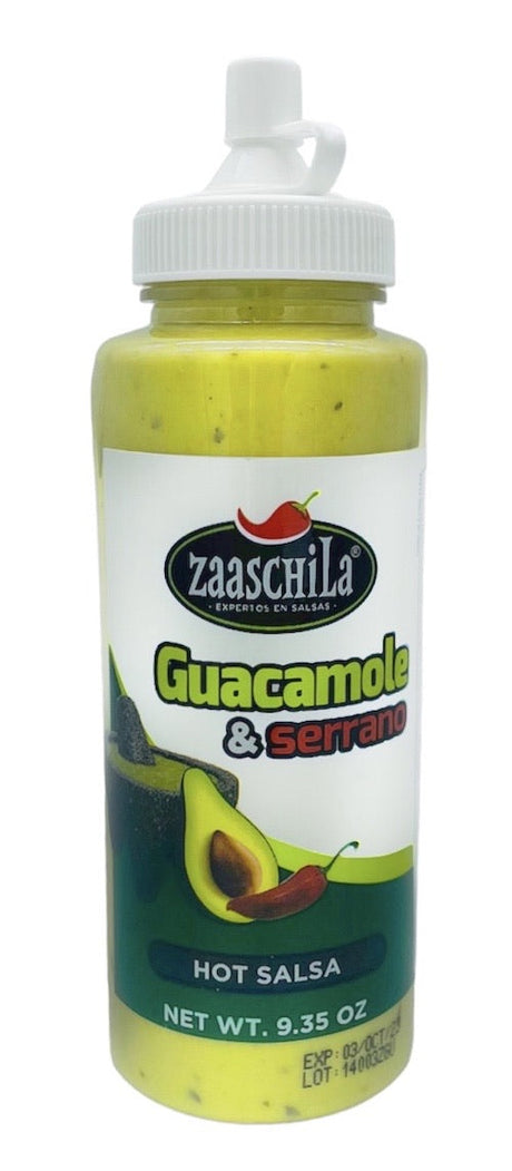 Zaaschila Guacamole / Avocado Salsa Spread with Serrano Hot - 9.35 oz
