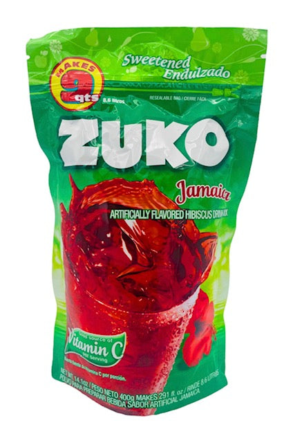 Zuko Hibiscus Flavor Drink Mix (Makes 9 qt - 8.6 Liters)