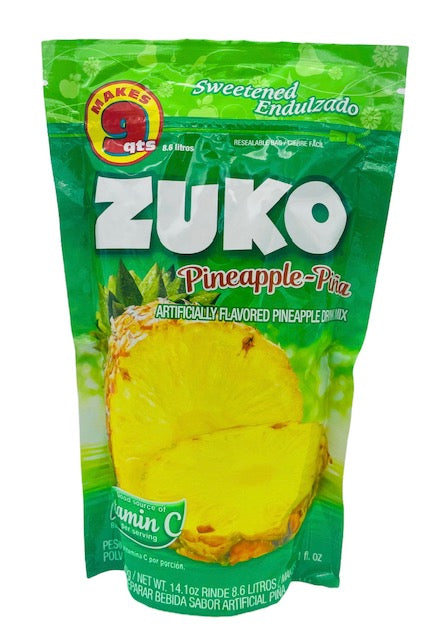 Zuko Pineapple Flavor Drink Mix (Makes 9 qt - 8.6 Liters)