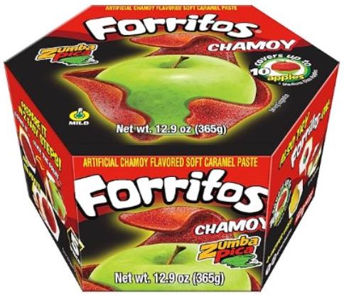 Zumba Pica Forritos Chamoy Paste Candy, 5 ct